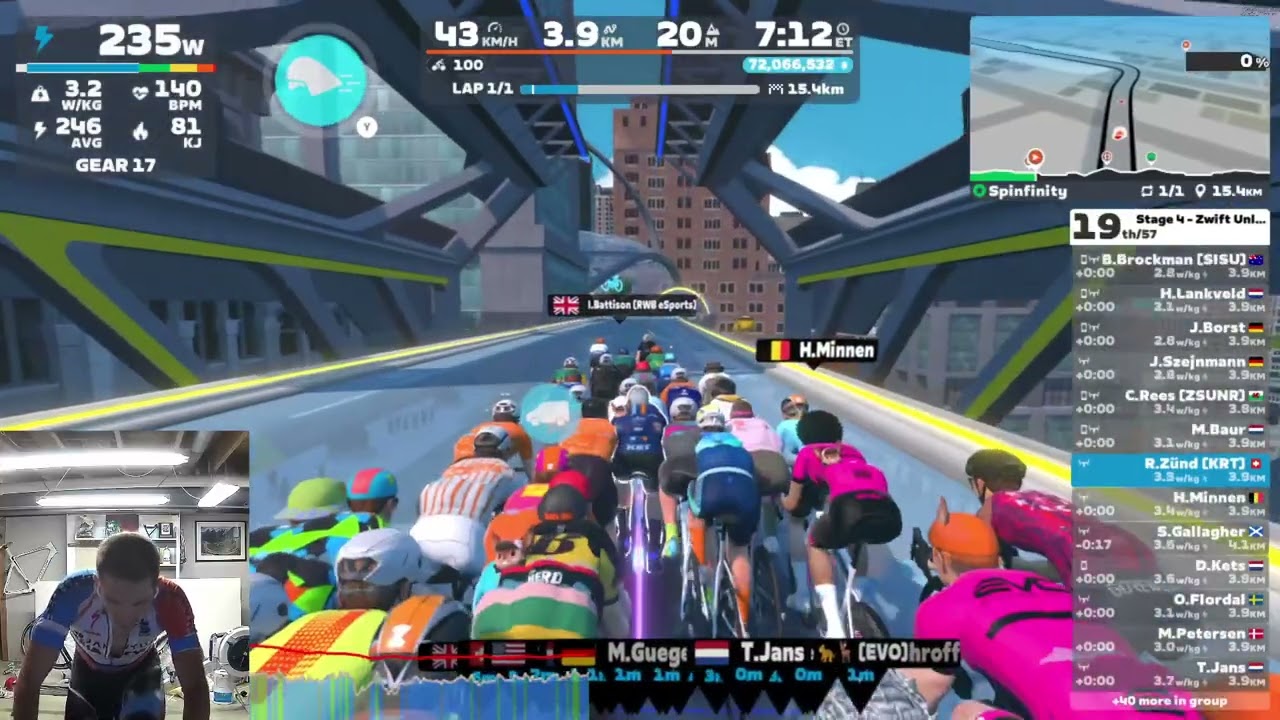 Zwift - Race: Stage 4 - Zwift Unlocked - Race (A) on Spinfinity in New York