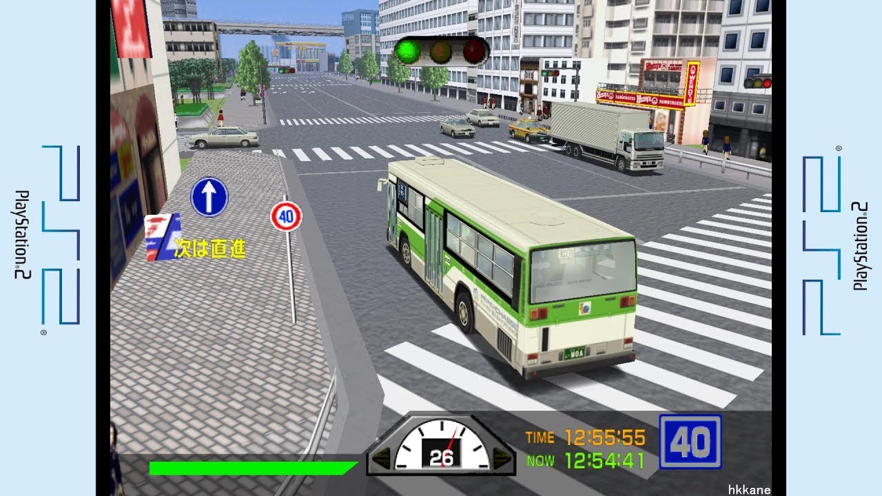 PS2 - 東京バス案内 虹01 昼 Gameplay  P.1