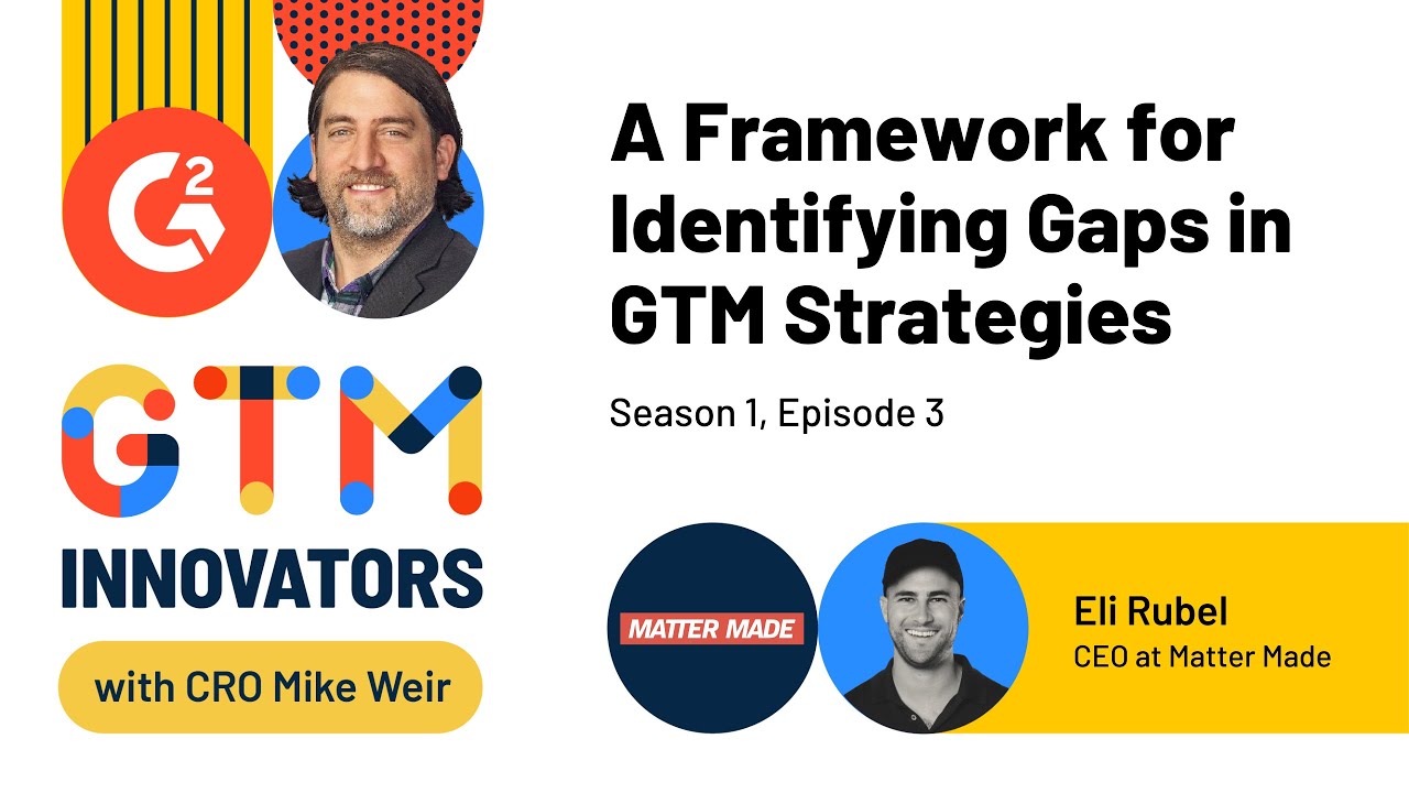 GTM Innovators: S1 Ep.3 A Framework for Identifying Gaps in GTM Strategies with Eli Rubel
