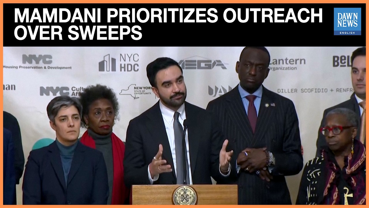 Mamdani Shifts NYC Encampment Approach, Promising Outreach Over Street Sweeps | Dawn News English