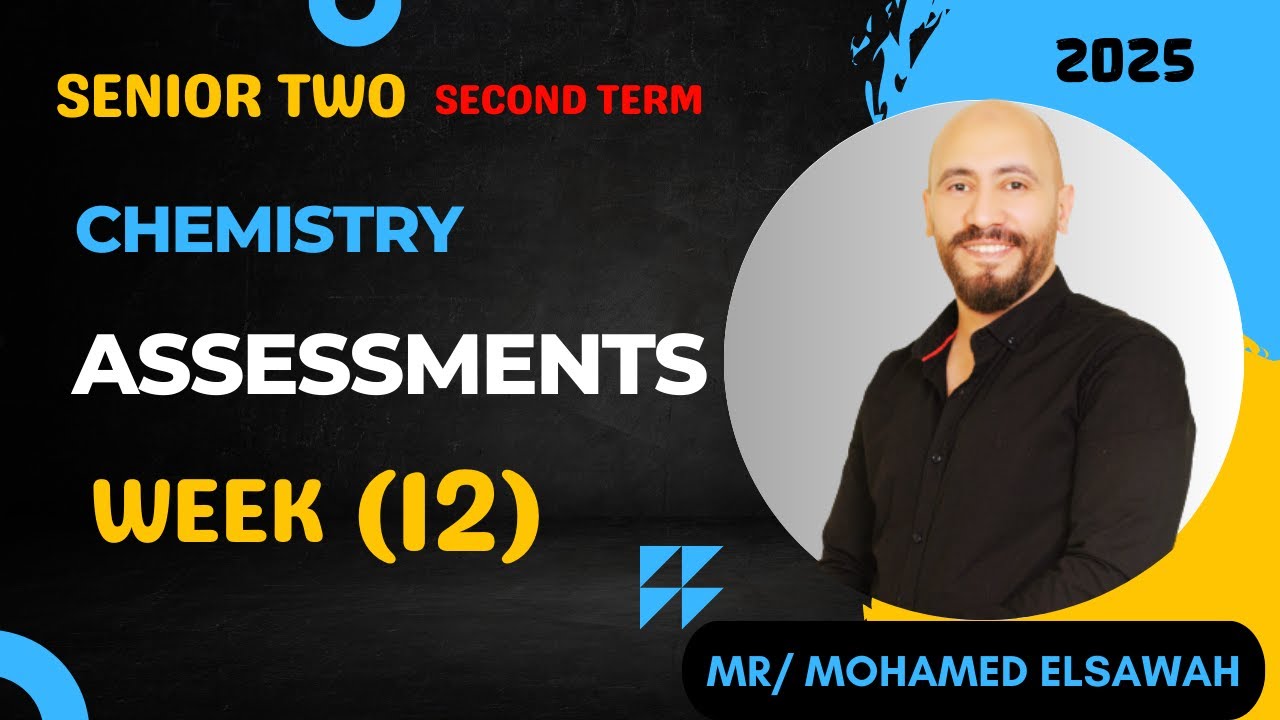 حل تقييم الاسبوع الثانى عشر- كيمياء لغات تانية ثانوى- الترم الثانى- 2025