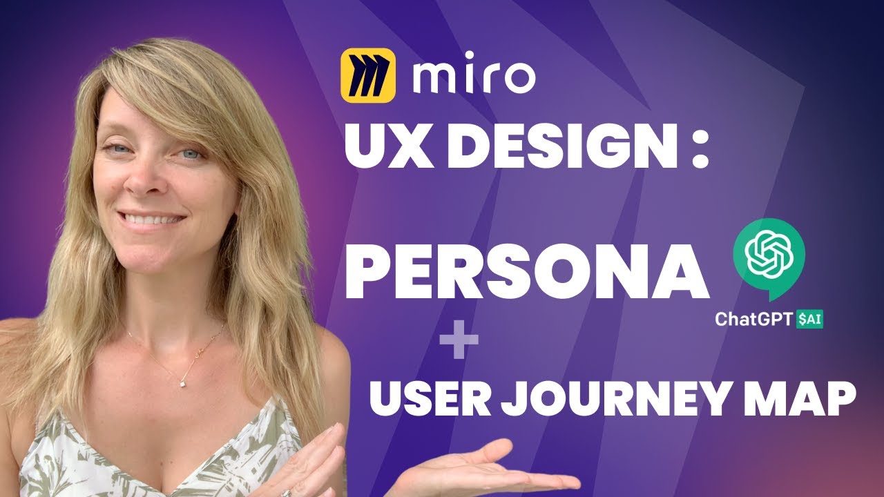 UX Design - Persona fait avec ChatGPT - User Journey Map - Exemple concret sur Miro - Tuto français