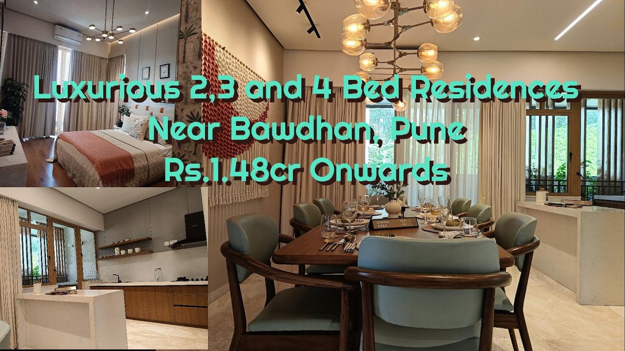 LUXURIOUS 3BHK FLAT GOLFLAND VANAHA BY SHAPOORJI PALLONJI l 4BHK GOLF FACING HOME IN BAWDHAN #3bhk