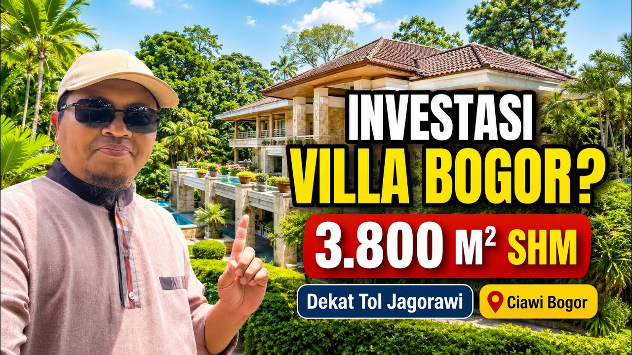 Villa Dijual di Gadog Ciawi Luas 3.800m² SHM dekat Tol Jagorawi