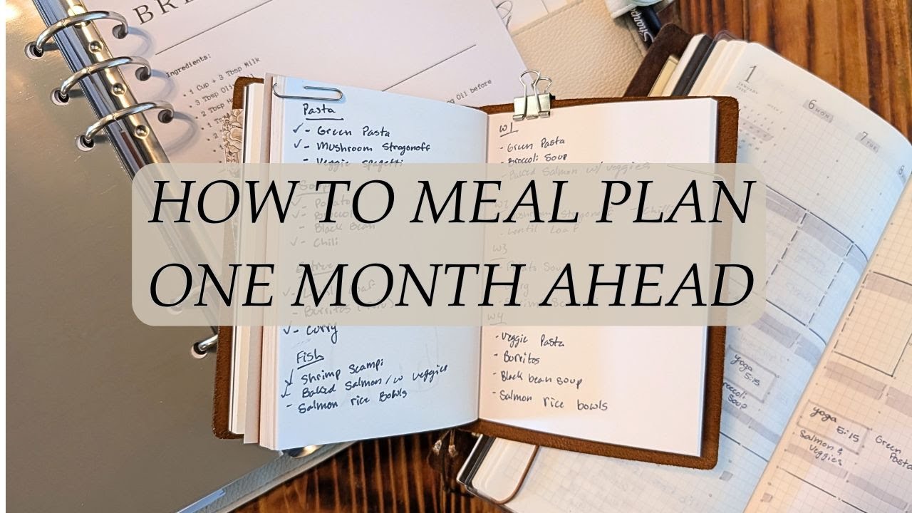 How to Meal Plan One Month in Advance | Stress Free Meal Planning | Saving Mental Energy