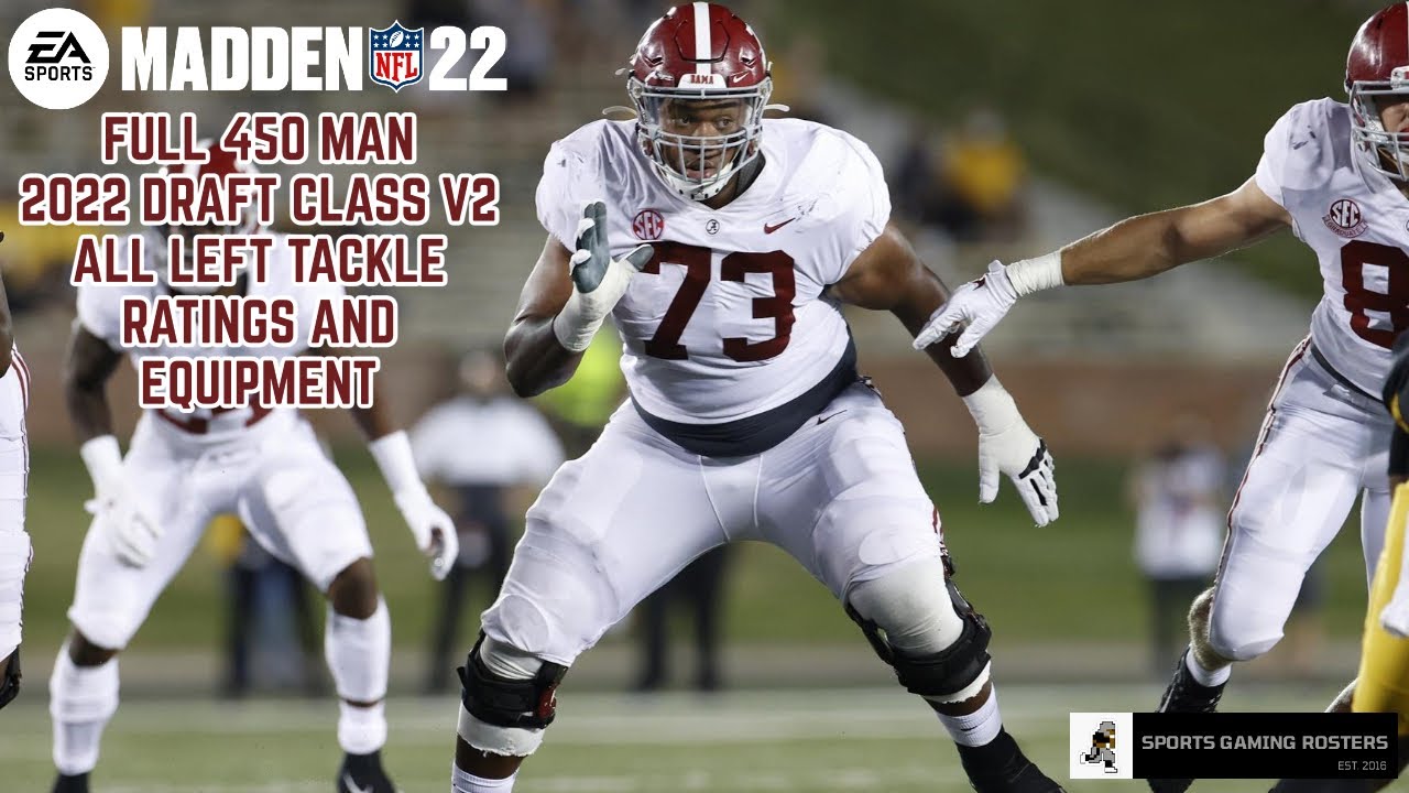 Madden NFL 22 - 2022 Draft Class - All LT Ratings and Equipment