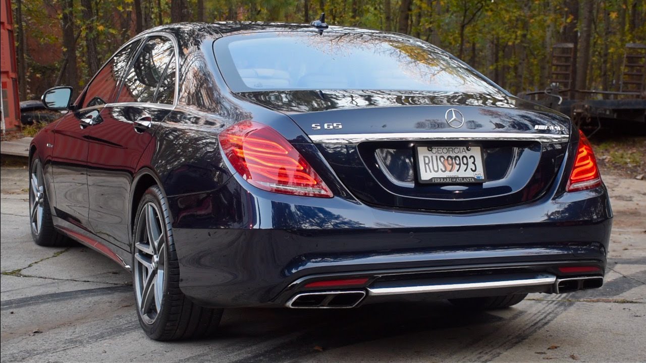 Mercedes S65 AMG V12 Biturbo exhaust sound | Revs & accelerations