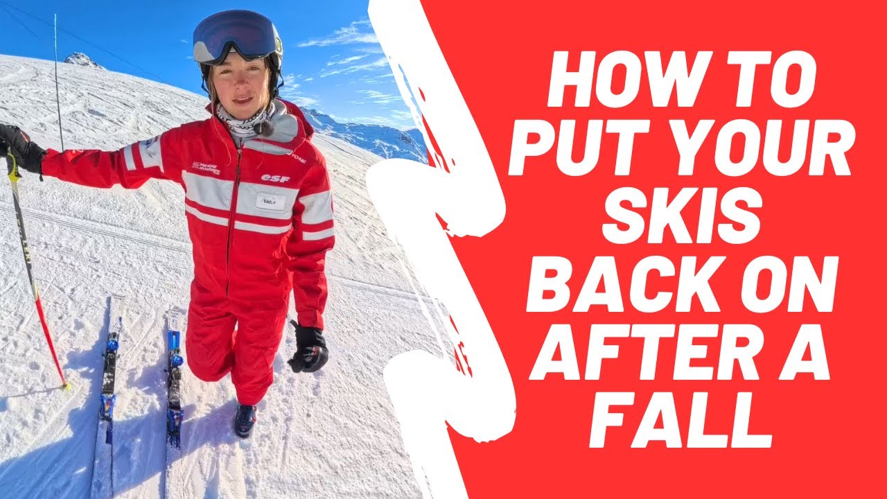 How to put your skis back on after a fall (on a slope)