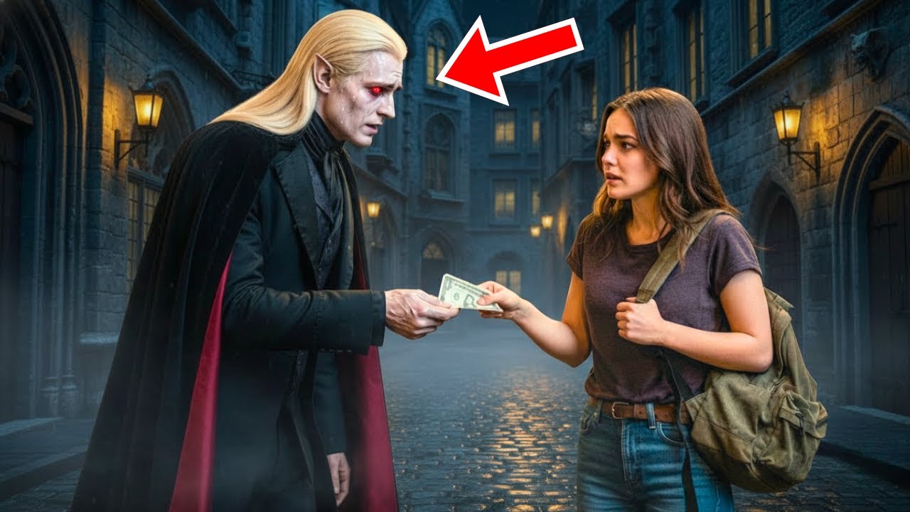 Poor young woman gave her last 18 dollars to a stranger — 5 SUVs surrounded her house… Vampire King