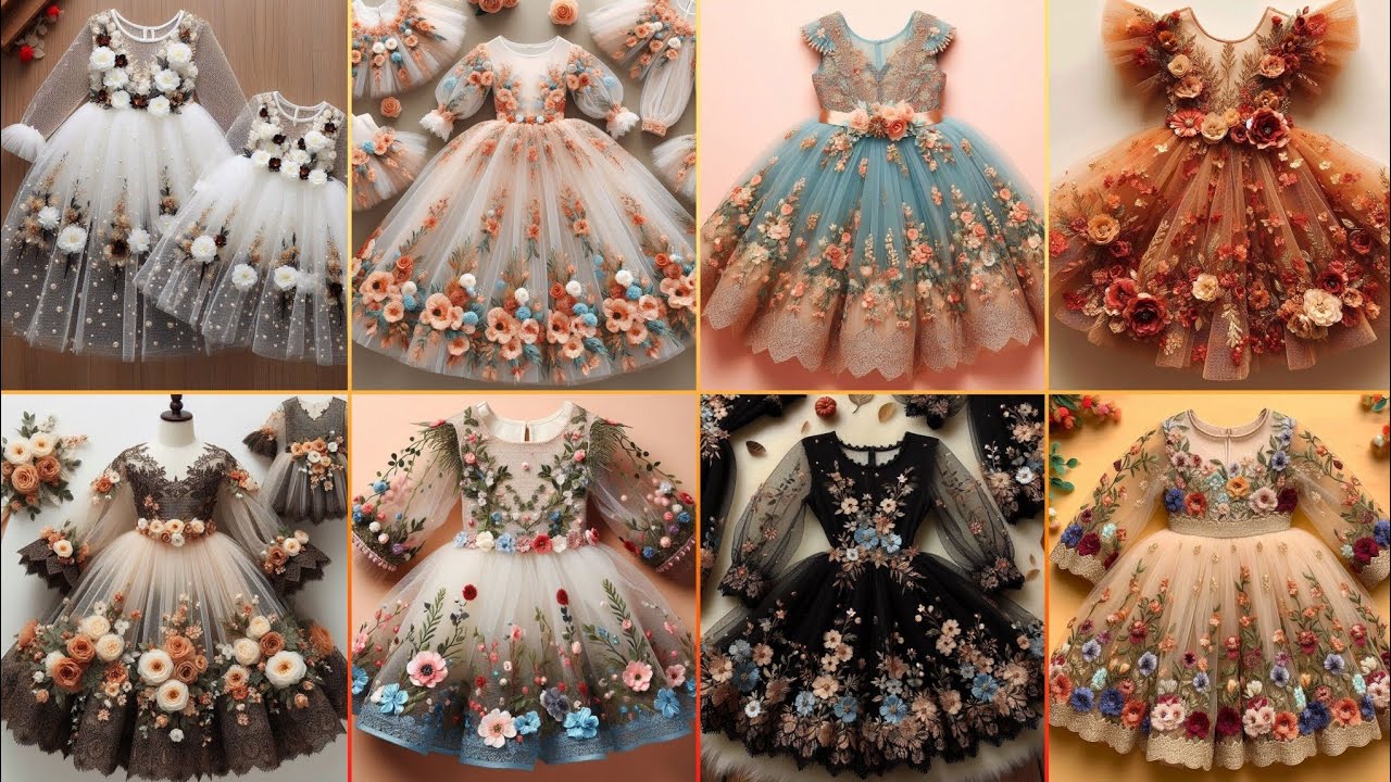 Eid dress Design 2025 For Baby Girl/Latest Baby Frock Designs 2025