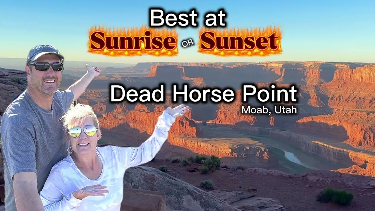 Dead Horse Point in Moab, UT Overlooking the Colorado River Best Time to See Sunrise and Sunset 