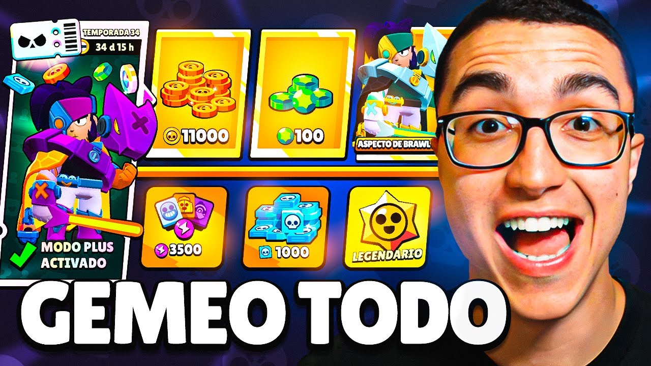 COMPRO y MAXEO TODO el NUEVO *BRAWL PASS PLUS* con GOD SKIN de KENJI