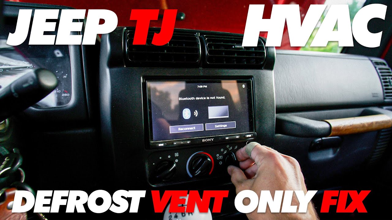 Jeep TJ HVAC Blows On Defrost Only Fix