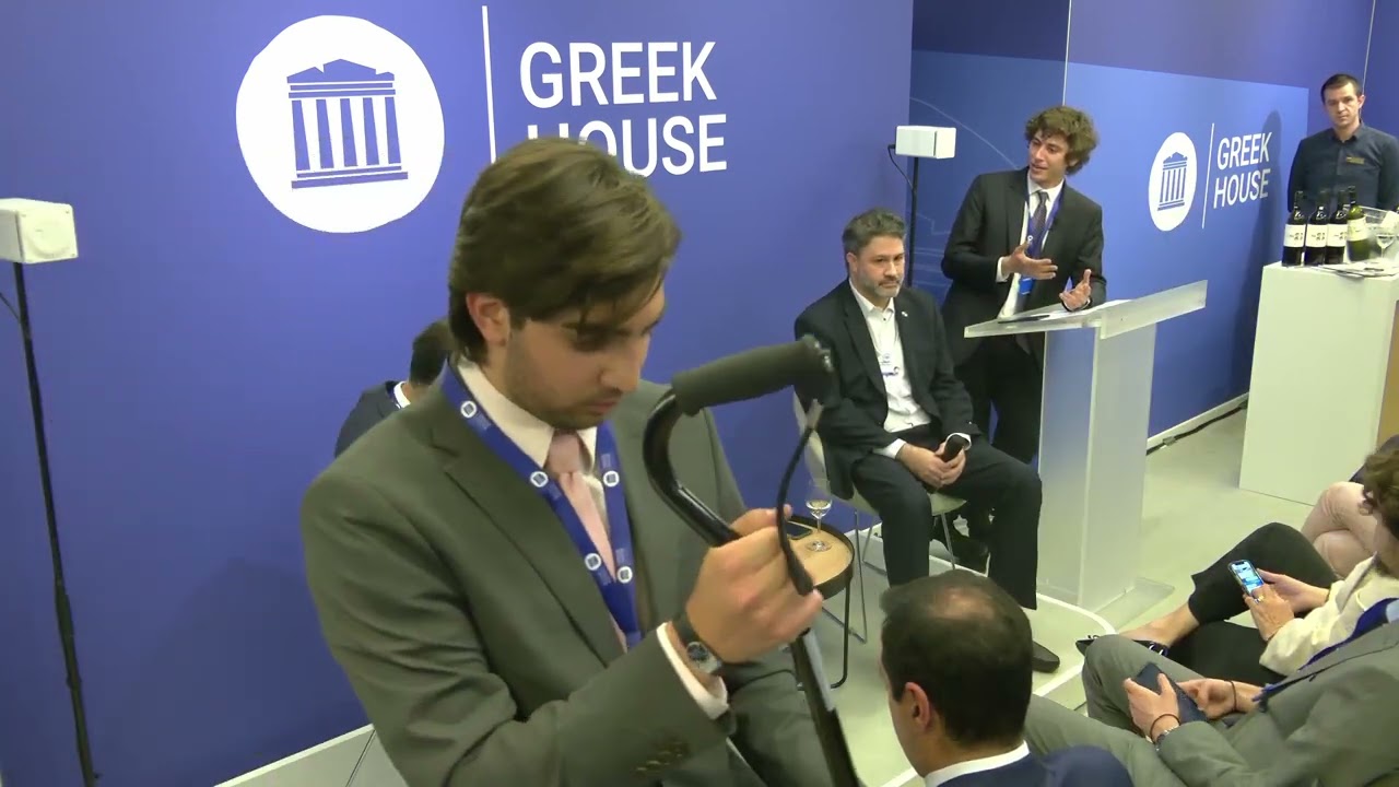 Κ.Χατζημηνάς & J. Α. Rojas at Greek House Davos