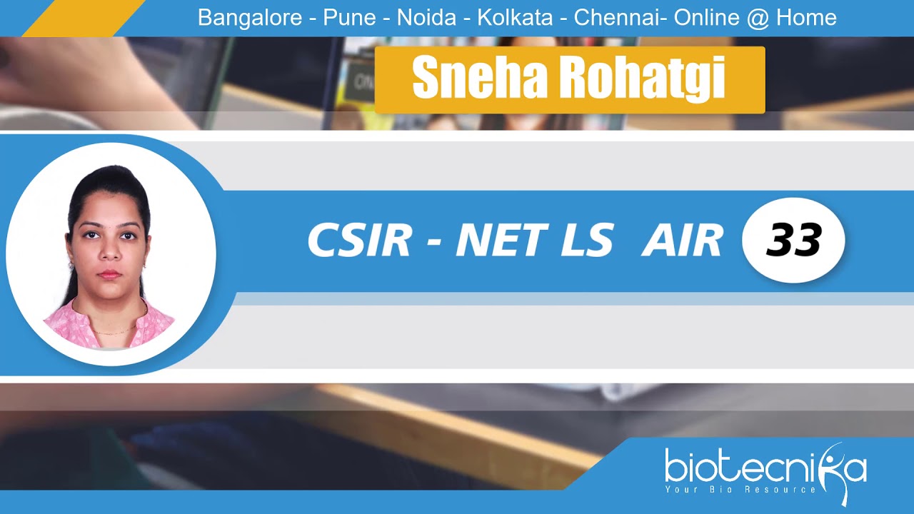 Sneha Rohatgi - CSIR NET Rank 33 shares her Success Story, Congrats Sneha
