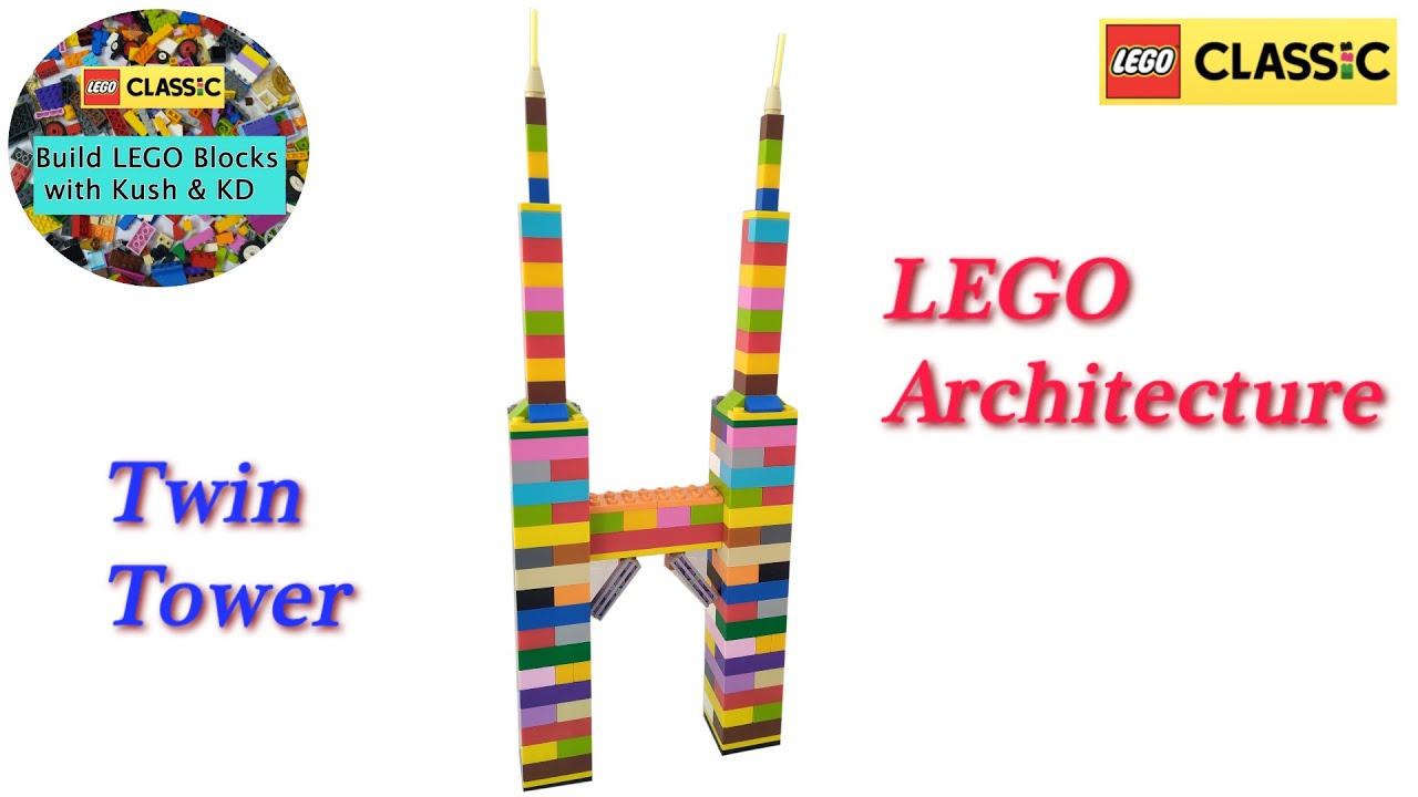 LEGO Twin Towers with LEGO Classic 10715 ||MOC||Building Instructions Ideas (Lego Architecture-04)