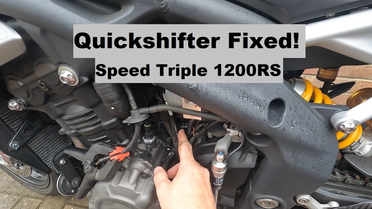 Quickshifter problem fixed on my Speed Triple 1200RS