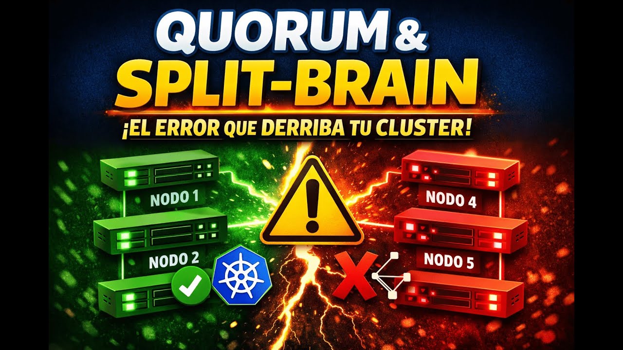 Quorum y Split-Brain Explicados Fácil: El Error que Puede Tumbar tu Cluster ⚠️