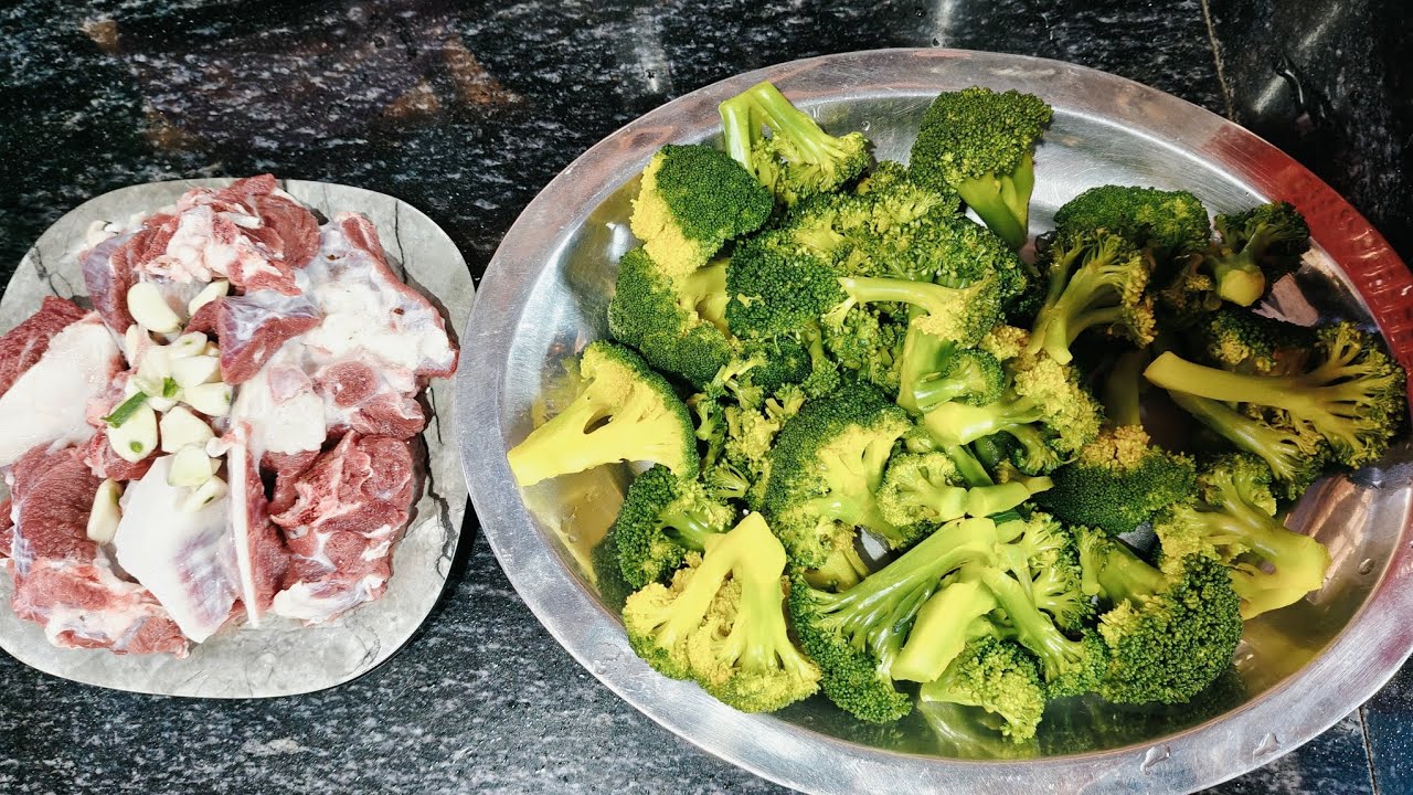 Broccoli and mutton recipe.....
