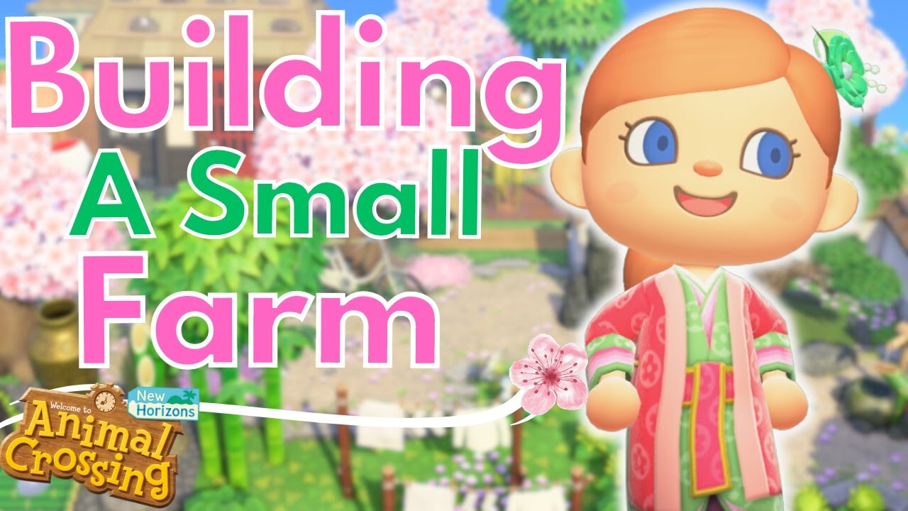 A SMALL FARM FOR MY VILLAGER | SPRING CORE JAPANESE ISLAND | ANIMAL CROSSING NEW HORIZONS