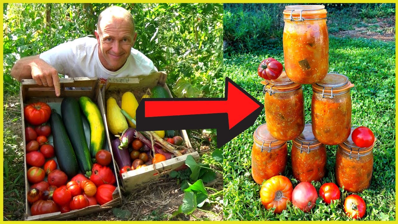 RATATOUILLE ►►► De la récolte à la conservation en bocaux