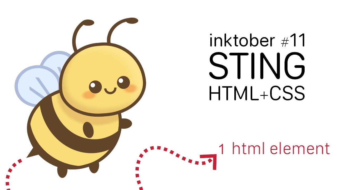 Inktober/Divtober: Drawing a Bee with CSS