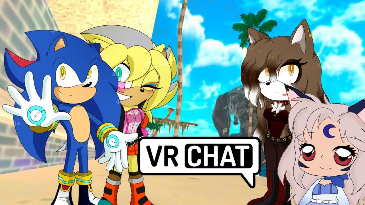 MEETING THE MUSION COUPLE...Yina Meets Alex, A.G., and Zoey at the Beach - VRChat
