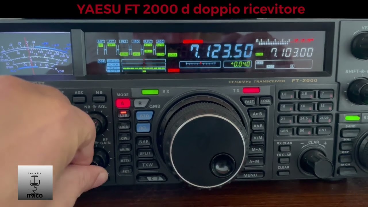 Yaesu Ft 2000 d doppio ricevitore - doppio ascolto