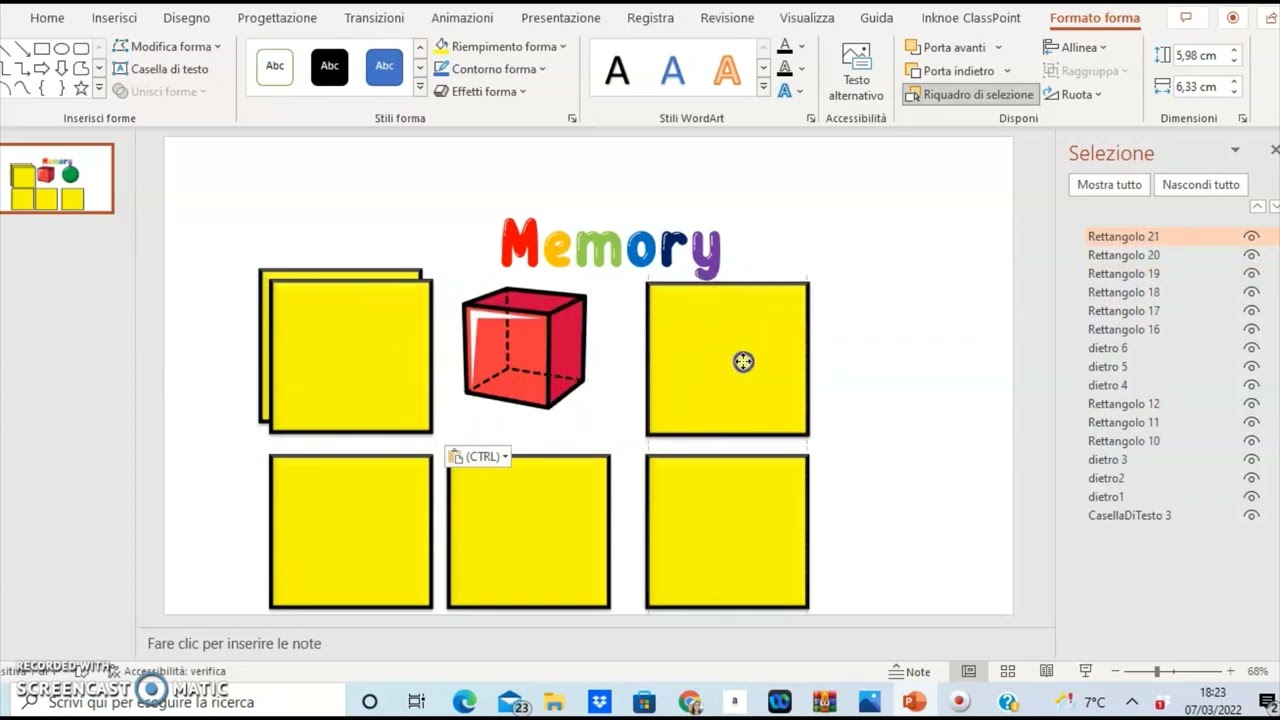 Memory game con Powerpoint