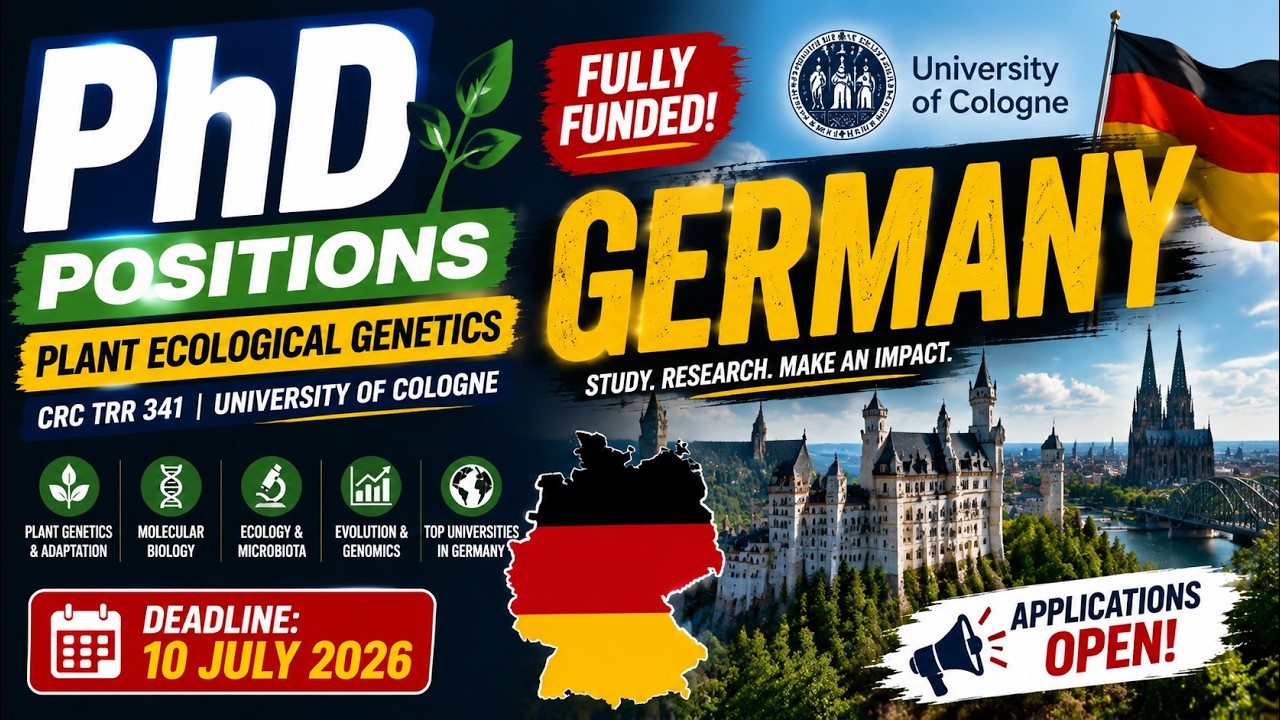 How to Apply for Fully Funded PhD Positions in Germany 2026 | Plant Ecological Genetics | Apply Now