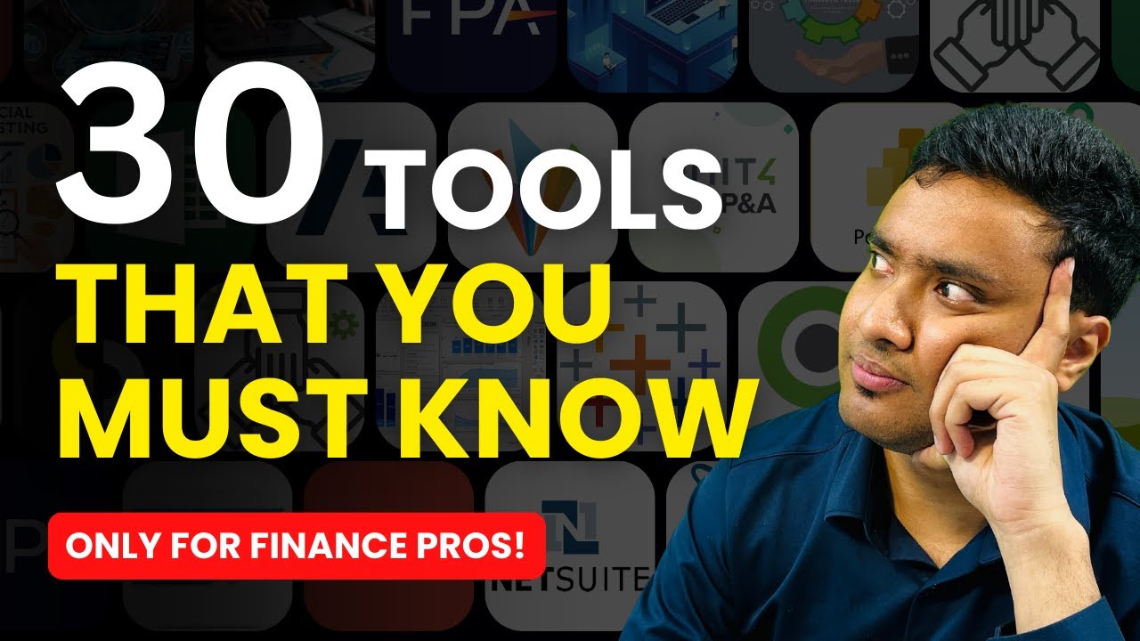 30+ Tools Finance Professionals Must Learn in 2026