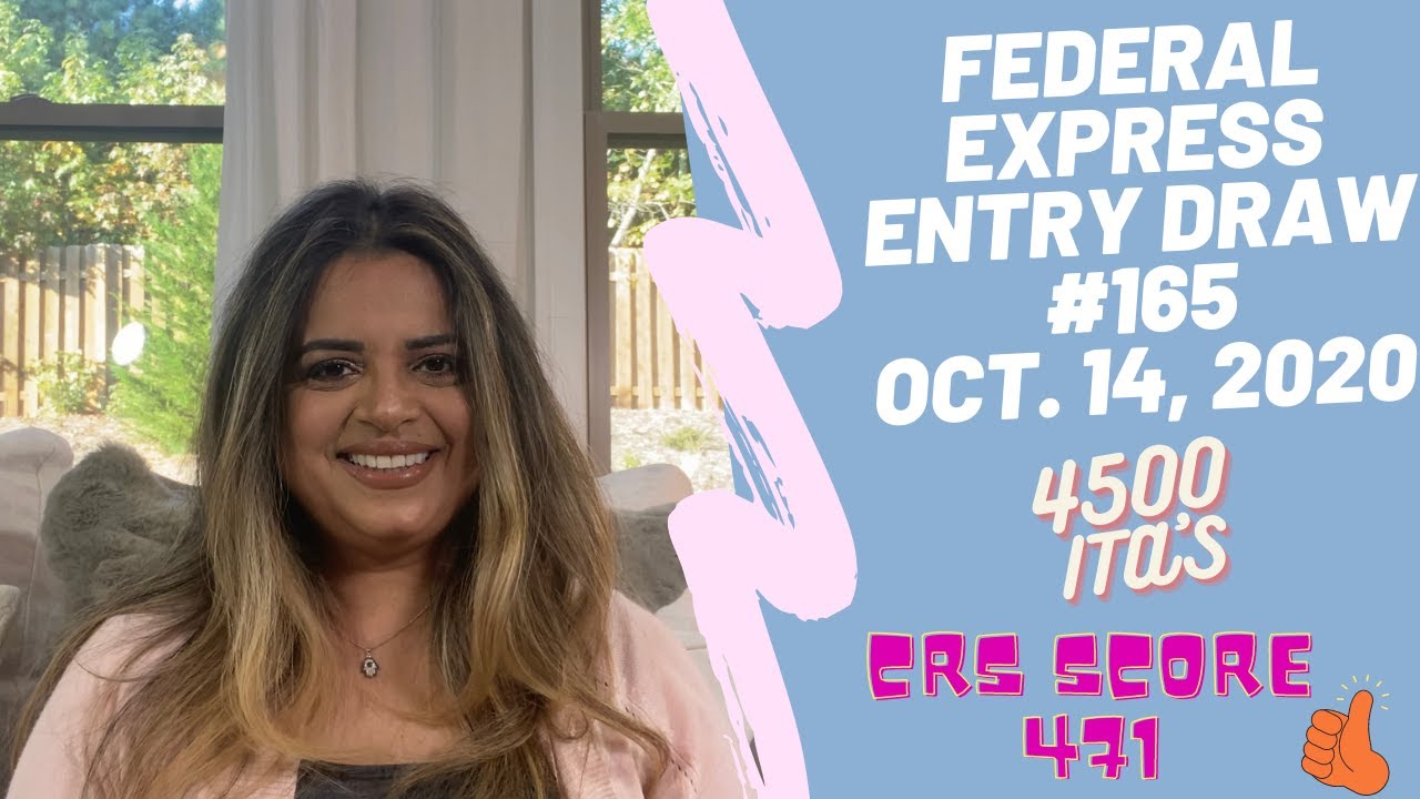 Largest Express Entry Draw Since Pandemic | Lower CRS Scores | Draw #165 October 14, 2020!