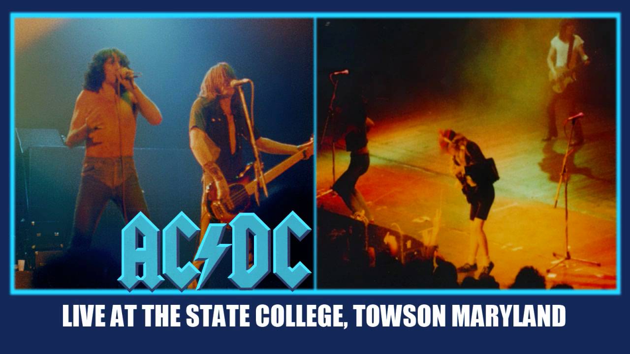 AC/DC If You Want Blood (You've Got It) LIVE: At The State College Towson MD October 16,1979 HD