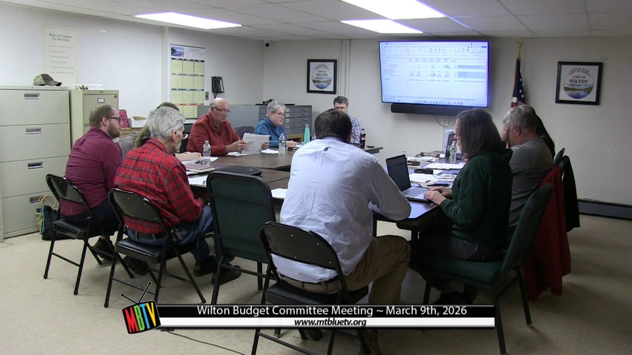 Wilton Budget Committee Meeting - March 9th, 2026
