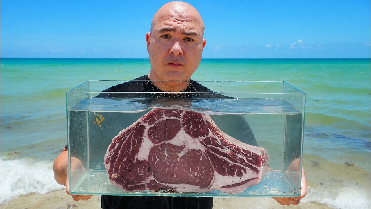 I soaked Steaks in SEA WATER for months and ate it!
