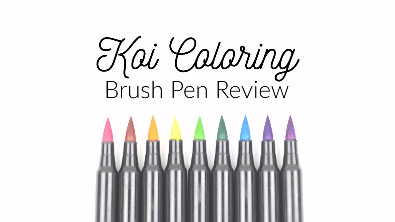 Sakura Koi Coloring Brush Pen Review for Handlettering