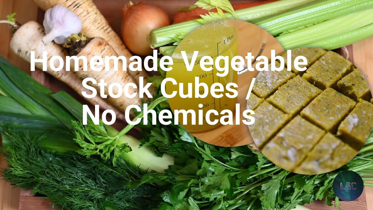 Easy & Healthy Recipes | Homemade Vegetable Stock Cubes | Vegetable broth cubes