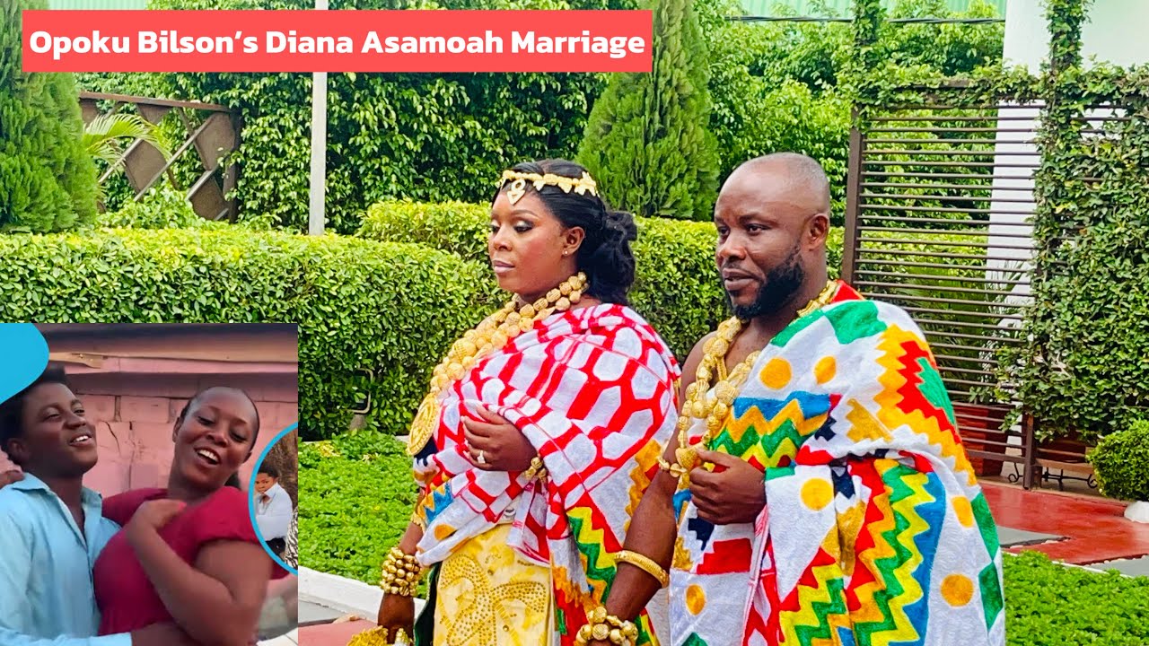 Diana Asamoah snubs Opoku Bilson;Marries Solomon in a beautiful ceremony;shows love