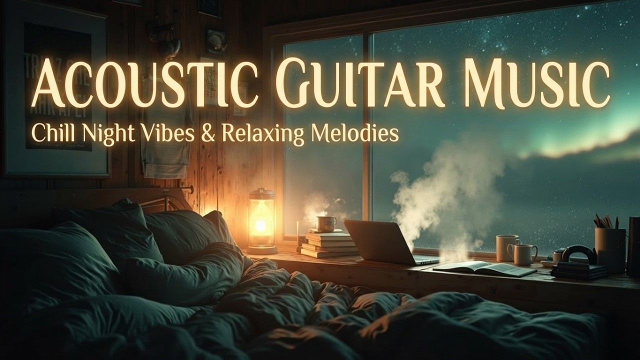 Relaxing Guitar Music for Deep Sleep & Cozy Cabin Atmosphere ~ Soft Acoustic Guitar Music