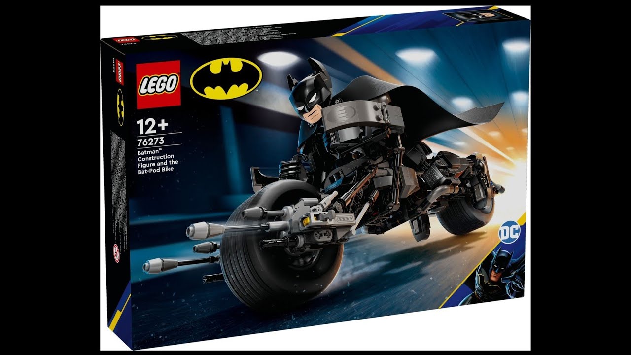 Lego 76273 Batman Baufigur mit dem Batpod Unboxing