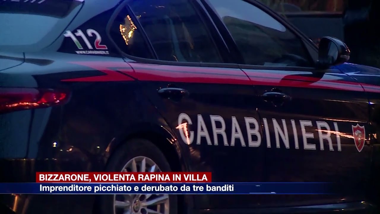 Etg - Rapina in villa a Bizzarone, imprenditore picchiato da tre banditi