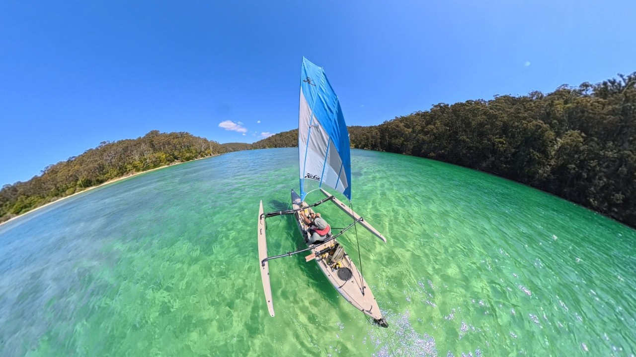 PLAN B- Hobie Adventure Island Sailing Kayak Getting Miles Under the Keel and Boat Tour