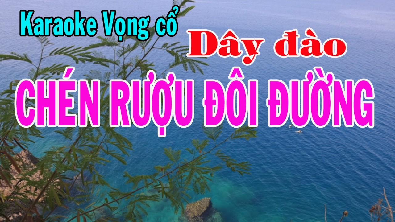 Karaoke vọng cổ CHÉN RƯỢU ĐÔI ĐƯỜNG - DÂY ĐÀO