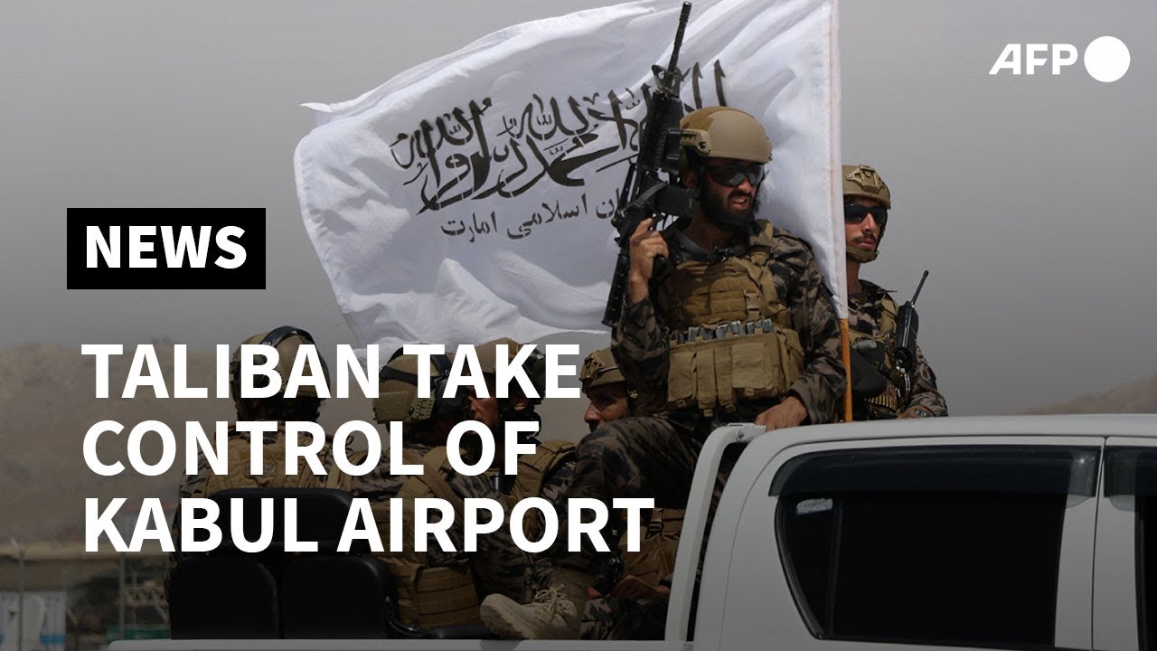Taliban swoop into Kabul airport to celebrate defeating US | AFP