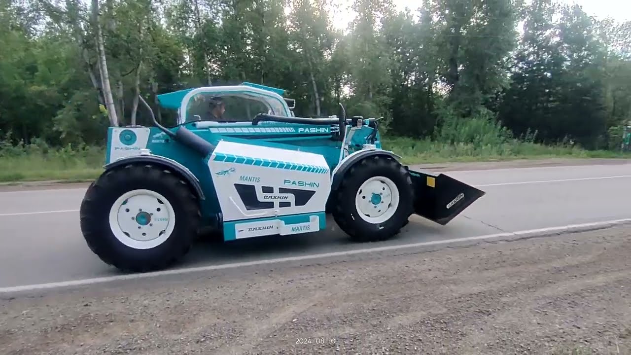 Самодельный погрузчик телескопический,Богомол!