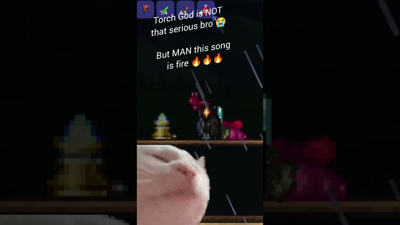 Torch God's alt theme has ACTUAL LYRICS #terraria #shorts
