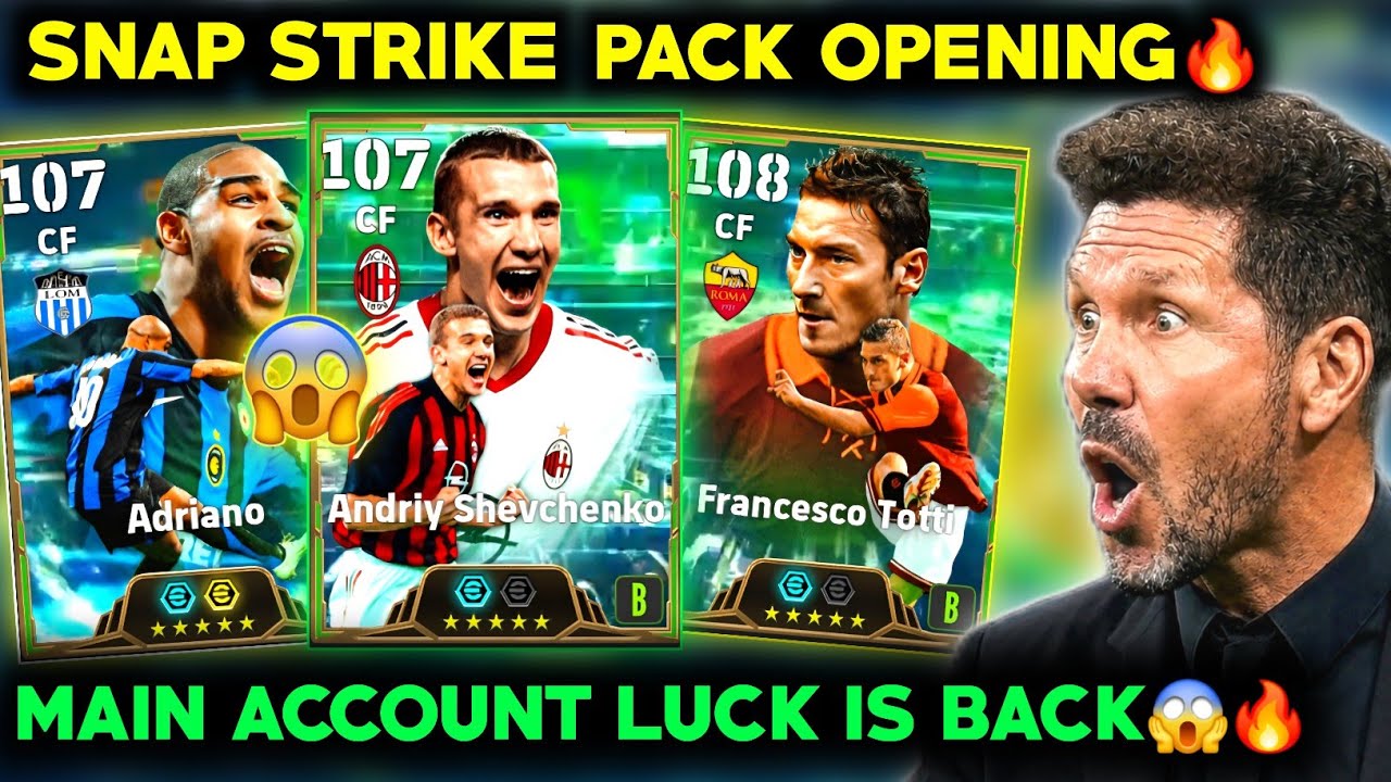 Only 200 coins😱 | Snap strike main account pack opening 🔥 | luck is Back🔥 | efootball