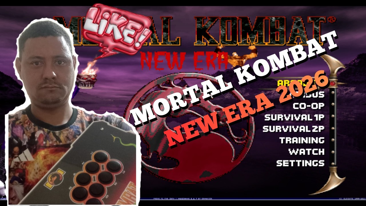 LIVE NOVO Mortal Kombat project NEW ERA 2026 (MKP Mugen)#retrogaming #mortalkombat #mk1