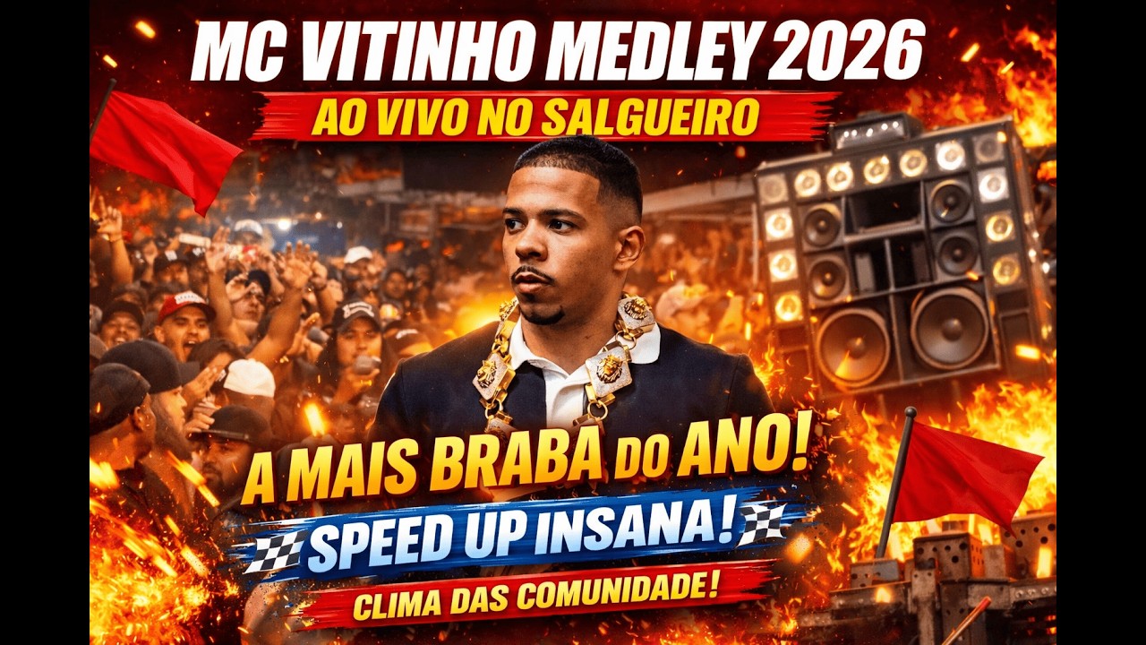 MC VITINHO MEDLEY 2026 AO VIVO NO SALGUEIRO 🚩🔥 [SPEED UP BRABA] | CLIMA DAS COMUNIDADE