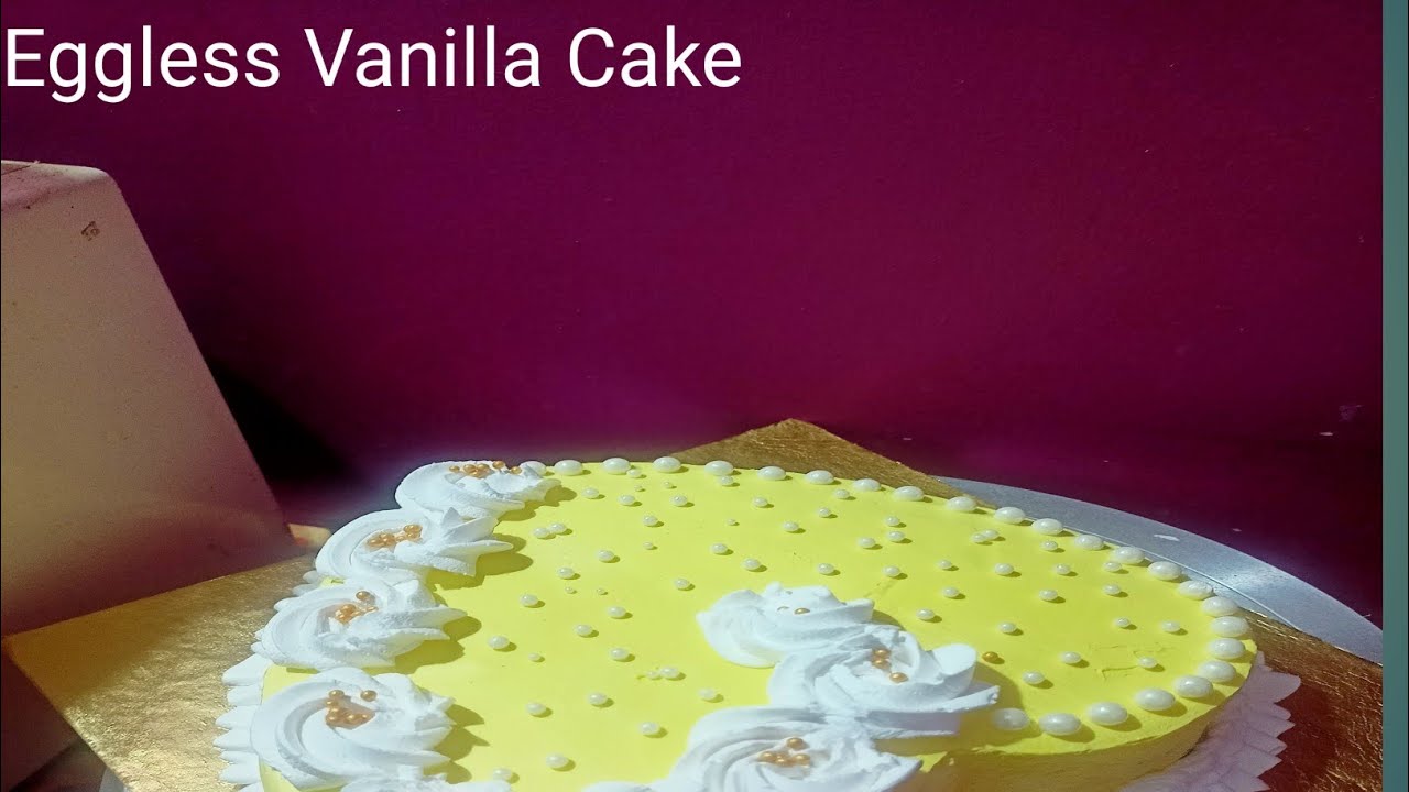 Eggless Vanilla Cake 
